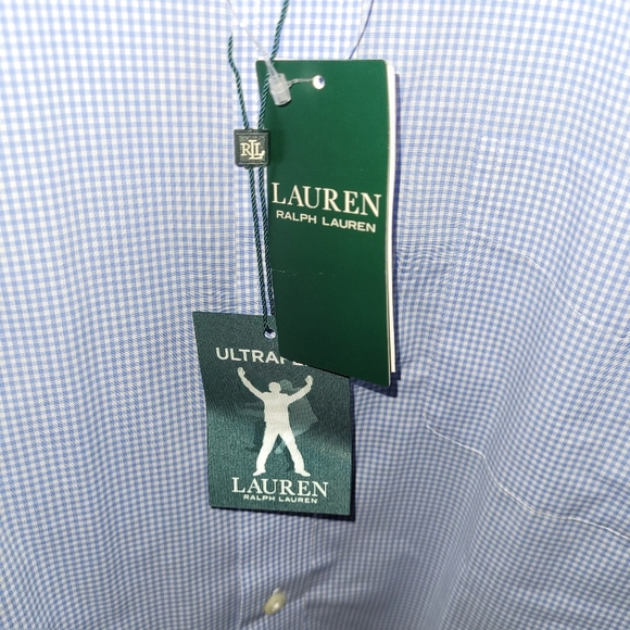 NWT's Ralph Lauren Ultra Flex Classic Fit Non Iron, Mens Sz 16 34/35 - Picture 3 of 3